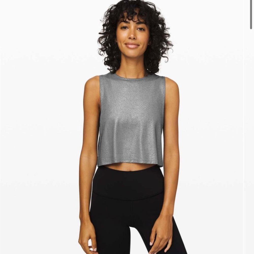 Lululemon Muscle Love Crop Tank *Foil